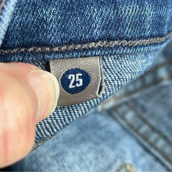 Citizens of Humanity Dani Jeans Women's 25 Blue Cropped Straight Low Rise Dark - Picture 7 of 14